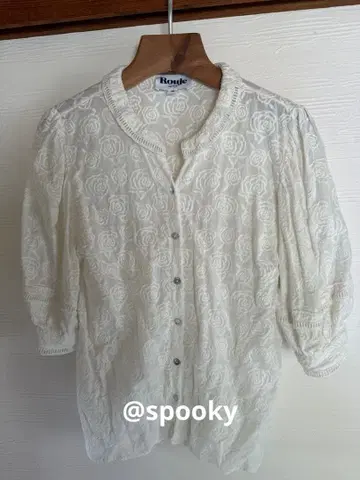rouje Paris 퍼프 슬리브 블라우스 jeanne damas