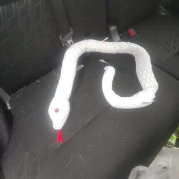 화이트 스네이크 백사 가동식 봉제 인형 약 140cm 프라이스