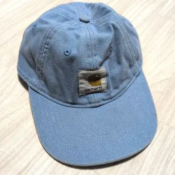 Carhartt 플랫 바이저 캡 옅은 하늘색