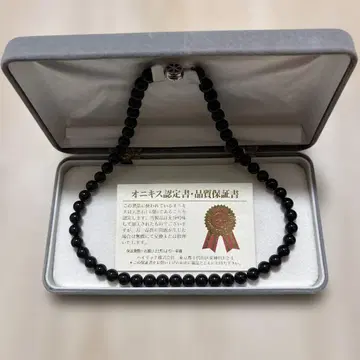 오닉스 목걸이 인증서 포함 염주