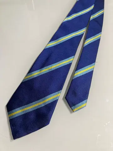 ALVARO 네이비 스트라이프 넥타이
