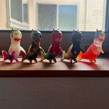 VAG 나마나리 인어 5종 세트 소프트 비닐 5체 세트 쇼와 레트로 컴프