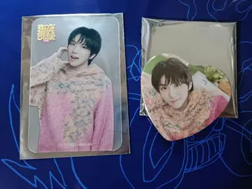 BOYNEXTDOOR 카페 클리어 트레이딩 카드 캔뱃지 운학