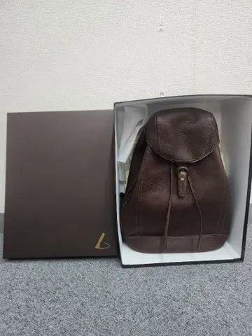 츠치야 가방 오일 누메 소프트 백팩 다크 브라운 상자, 더스트백 포함