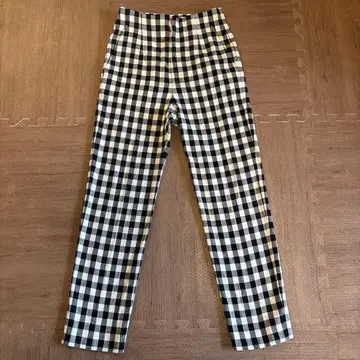 UNITED ARROWS 깅엄 체크 슬림 팬츠