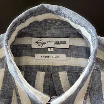 빔즈 B Ming by BEAMS 남성용 셔츠 반팔 린넨 100%