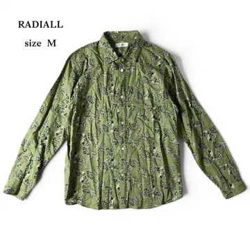 RADIALL 라디얼 HUMMING BIRD 긴팔 셔츠 하와이안 셔츠