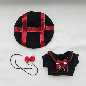 10cm 무속성 봉제 인형 의류 Cross 블랙