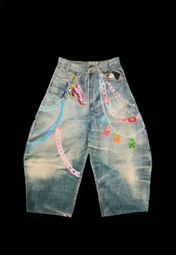 엔도 모리 착용 feinicko 배기 데님