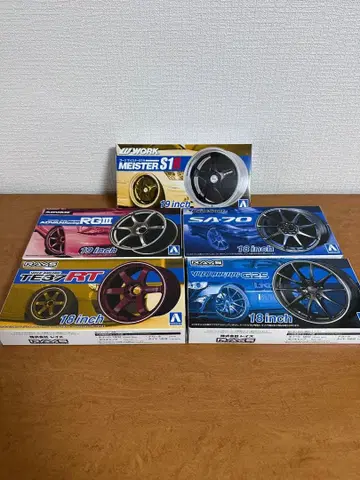 아오시마 튜닝 파츠 휠 세트 일부 조립 및 페인팅 완료