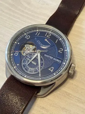 MASTER WORKS 자동 손목시계 블루