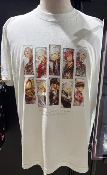 XL FF14 파이널 판타지 XIV 빛의 전사의 궤적전 티셔츠 tee