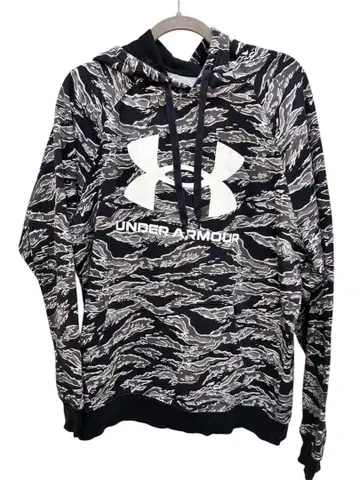 새상품급 UNDER ARMOUR 카모플라주 빅 로고 후드티 풀오버