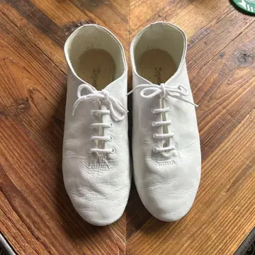 레페토 40 재즈 jazz 화이트 레이스업 플랫슈즈