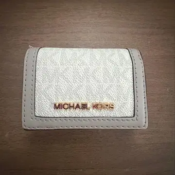 MICHAEL KORS 3단 폴더형 지갑 화이트 그레이