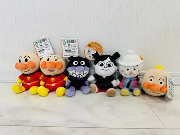 새상품 호빵맨 봉제 인형 6개 묶음 판매