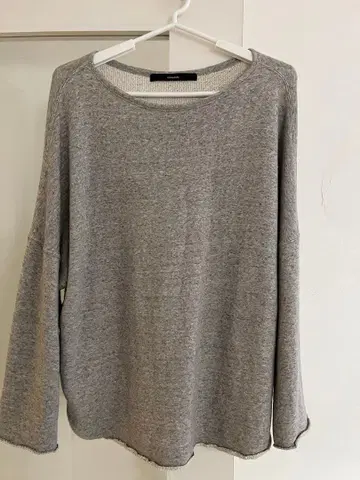 코튼 리오셀 보트넥 풀오버 맨투맨 프레임워크