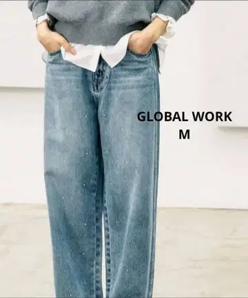 GLOBAL WORK GOOD 프리미엄 배기 팬츠 M