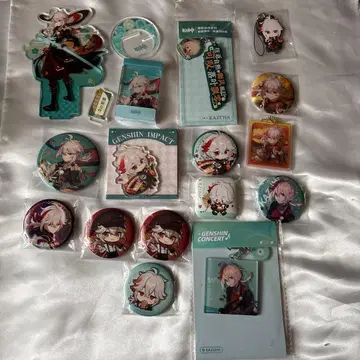 원신 카에데하라 카즈하 아크릴 스탠드 캔뱃지 묶음 판매