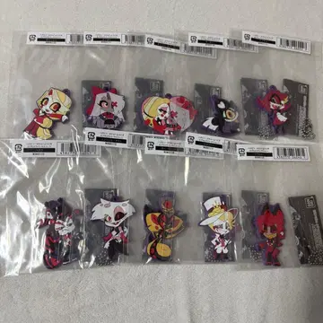 해즈빈 호텔 캡슐 러버 마스코트 키링 컴프 세트