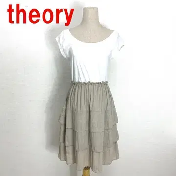 A3187 띠어리 무릎 기장 원피스 린넨 면 반팔 화이트 베이지 2