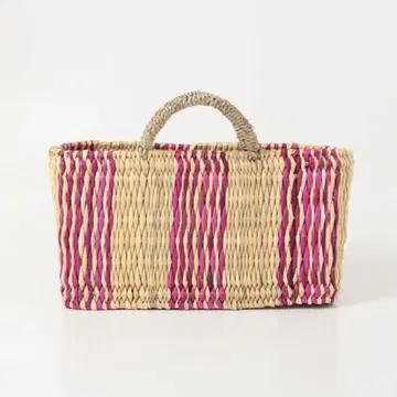 아프리칸 스퀘어 카고백 핑크 베이지