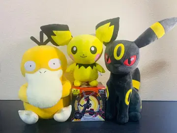 [ 새상품 ] 포켓몬 코닥 블래키 피츄 봉제 인형 블랙 레쿠자