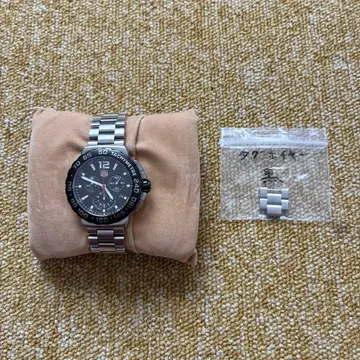 쿼츠 손목시계 블랙/실버