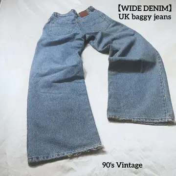 배기진 와이드 데님 90년대 빈티지 UK