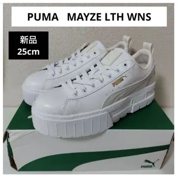 새상품 PUMA MAYZE LTH WNS 25cm 화이트 통굽
