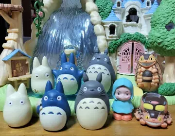 이웃집 토토로 피규어 손가락 인형 오키아가리코보시 인테리어 지브리 9체