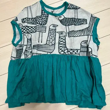 핸드메이드 미나 페르호넨 반팔 상의 린넨 미나 페르호넨 린넨