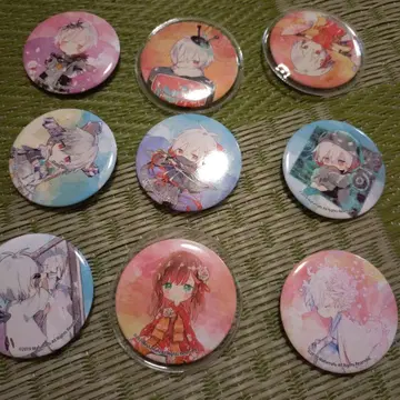 마후마후 캔뱃지 9개 세트