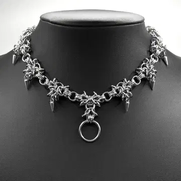 [ chainmail ] unique necklace grunge y2k