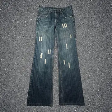 00s archive y2k 페이딩 플레어 데님 진
