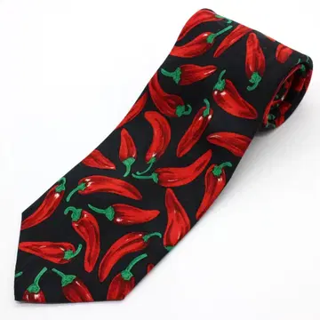 FRATELLI 넥타이 고추 칠리페퍼 채소 향신료 구제 의류 올 패턴