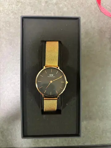 Daniel Wellington 골드 메쉬 손목시계