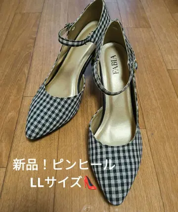 FABIA 깅엄 체크 LL 사이즈 핑힐