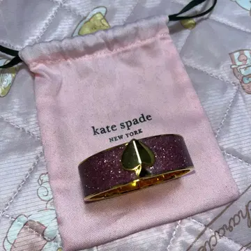 케이트 스페이드 핑크 퍼플 글리터 뱅글