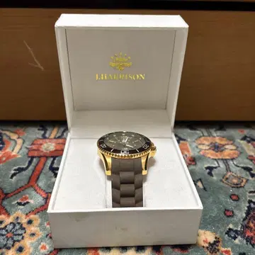 J. Harrison 다이버즈 손목시계 골드/브라운