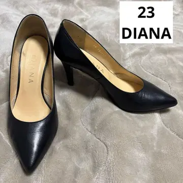 DIANA 블랙 스틸레토 펌프스