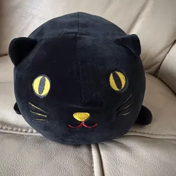 검은 고양이 코로코로 봉제 인형 약 35cm