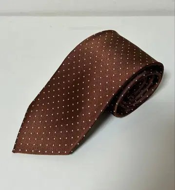 SHIPS 브라운 도트 무늬 넥타이