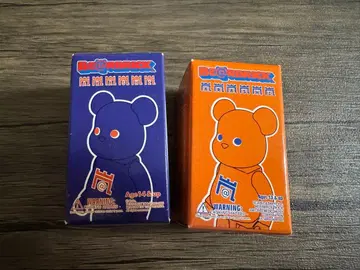 베어브릭 오렌지 파랑 2체 세트