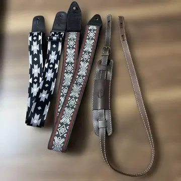 기타 베이스용 스트랩 3개 세트