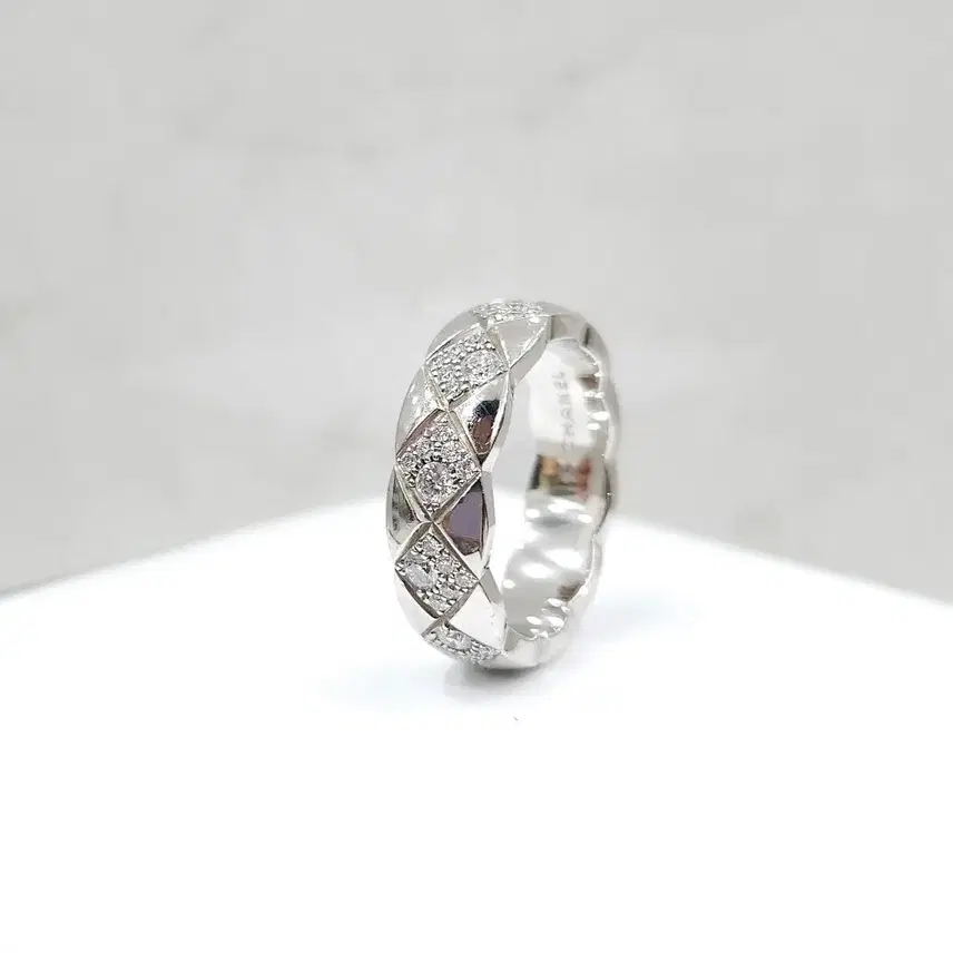 샤넬 다이아 코코크러쉬 링 18K 화이트골드 스몰 60호 J12869 사진 2