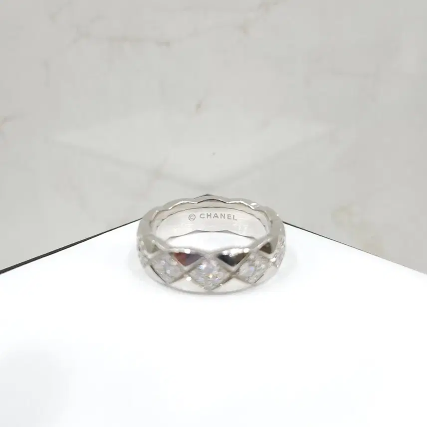 샤넬 다이아 코코크러쉬 링 18K 화이트골드 스몰 60호 J12869 사진 3