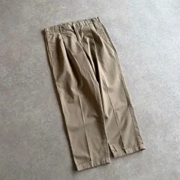 BILL BLASS 와이드 치노 팬츠 베이지 36 x 30