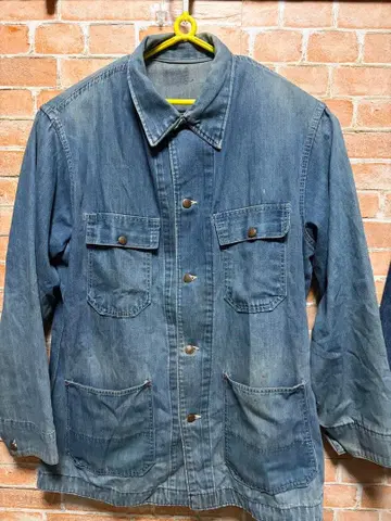 BIG MAC 70s USA 데님 커버올 워크 자켓