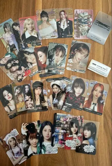 lesserafim 트레이딩 카드 비공식 한국